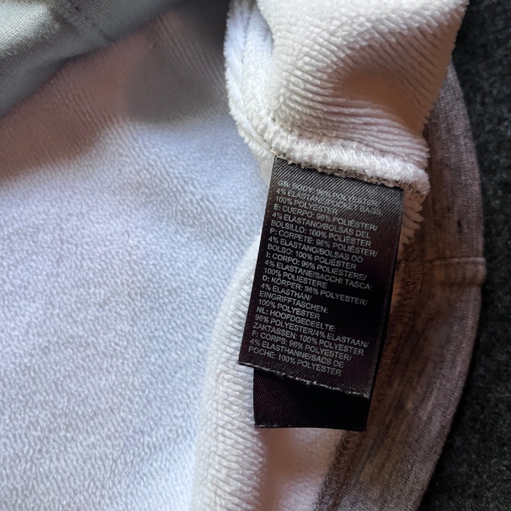 The North Face Fleece Jacket Mens Large Gray Excellent Full Zip Mock Neck - Picture 3 of 7